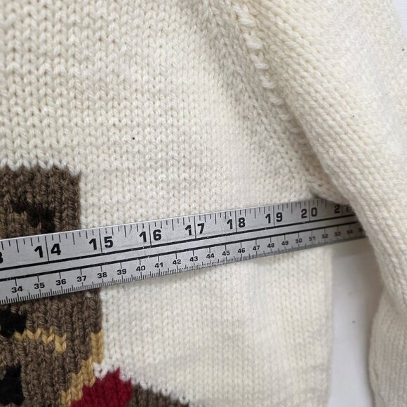 Teddy Bear Holiday Christmas Knit Sweater Women's Size Large - Picture 4 of 6